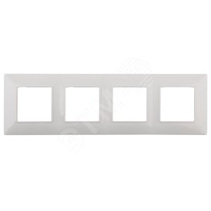 Рамка для розеток и выключателей белый пластик ЭРА Elegance 14-5004-01