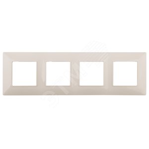 Рамка для розеток и выключателей слоновая кость пластик ЭРА Elegance 14-5004-02