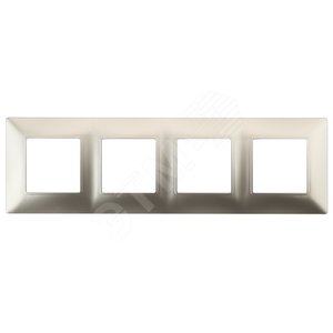 Рамка для розеток и выключателей шампань пластик ЭРА Elegance 14-5004-04
