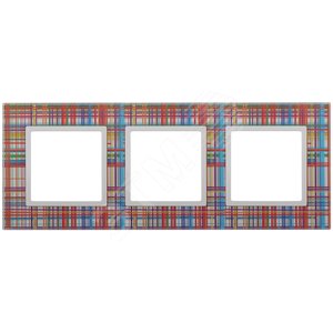 Рамка для розеток и выключателей прозрачный стекло ЭРА Elegance 14-5103-00