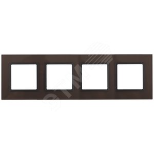 Рамка для розеток и выключателей бронза стекло ЭРА Elegance 14-5104-13