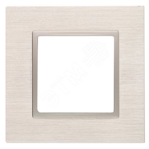 Рамка для розеток и выключателей шампань металл ЭРА Elegance 14-5201-04 - ЭРА (Энергия света)