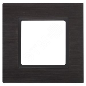 Рамка для розеток и выключателей черный металл ЭРА Elegance 14-5201-05