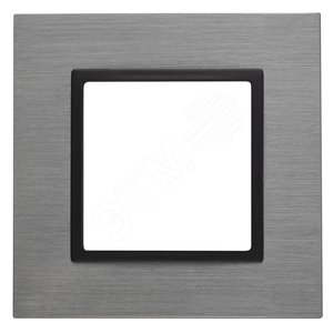 Рамка для розеток и выключателей титан металл ЭРА Elegance 14-5201-42