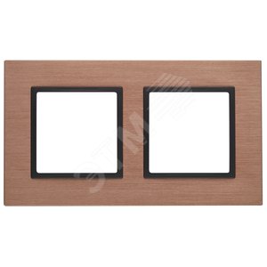 Рамка для розеток и выключателей медь металл ЭРА Elegance 14-5202-14