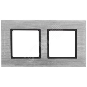 Рамка для розеток и выключателей сталь металл ЭРА Elegance 14-5202-41