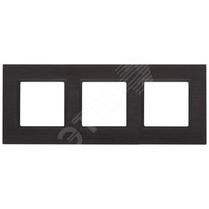 Рамка для розеток и выключателей черный металл ЭРА Elegance 14-5203-05
