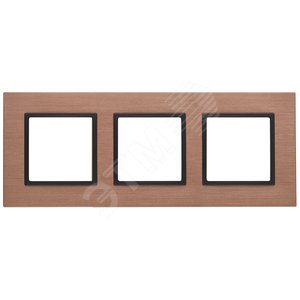 Рамка для розеток и выключателей медь металл ЭРА Elegance 14-5203-14