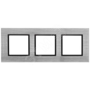 Рамка для розеток и выключателей сталь металл ЭРА Elegance 14-5203-41