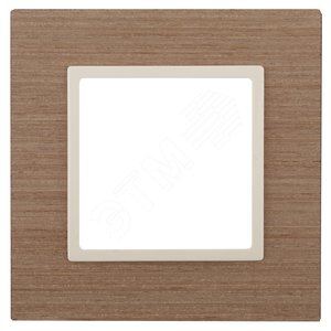 Рамка для розеток и выключателей ясень дерево ЭРА Elegance 14-5301-07