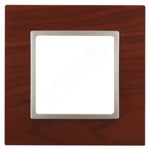 Рамка на 1 пост, дерево, Эра Elegance, вишня+шамп, 14-5301-08 (Б0034567)