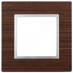 Рамка для розеток и выключателей венге дерево ЭРА Elegance 14-5301-10