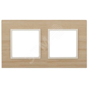 Рамка для розеток и выключателей клён дерево ЭРА Elegance 14-5302-11