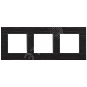 Рамка для розеток и выключателей чёрное дерево дерево ЭРА Elegance 14-5303-05