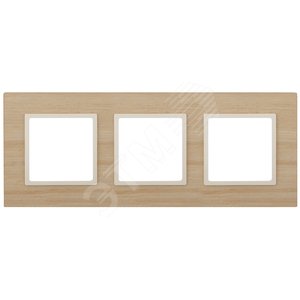 Рамка для розеток и выключателей клён дерево ЭРА Elegance 14-5303-11