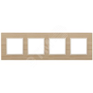 Рамка для розеток и выключателей клён дерево ЭРА Elegance 14-5304-11