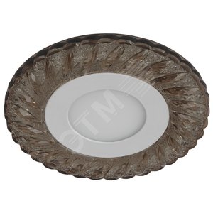 DK LED 15 CHP/WH Точечные светильники ЭРА светодиодный круглый ‘‘белая подсветка‘‘ 3+3W шампань/белый‘‘ (Б0036496)