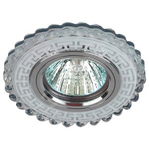 Светильник точечный декоративный cо светодиодной подсветкой MR16, прозрачный DK LD35 SL/WH