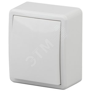 Выключатель, 10АХ-250В, ОУ, Эра Эксперт, Al+Cu, белый,11А-1201-01 (Б0038814)