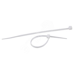 Аксессуары для клемм NO-KS0-06 ЭРА Кабельная стяжка 5х180 Белый White (100 штук) (100 pcs) | Б0039379 | ЭРА