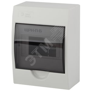 Корпус пластиковый навесной ЭРА SIMPLE ЩРН-П-06   IP41 прозрачная крышка белый - ЭРА (Энергия света)