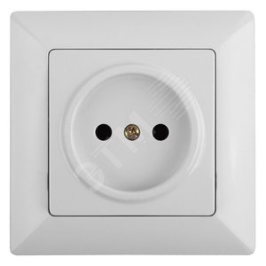 4-201-01 Розетка 2P, 16А-250В, СУ, Solo, белый (10/200/2400) | Б0043305 | Intro - ЭРА (Энергия света)