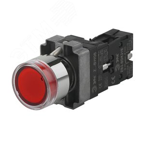 Кнопка управления LAY5-BW3461 с подсветкой красный 1з (Б0045661) - ЭРА (Энергия света)
