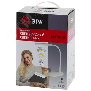 NLED-453-9W-BK Светильники настольные ЭРА наст.светильник NLED-453-9W-BK черный (Б0019131) - фото 3