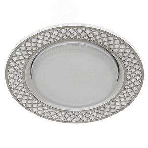 Светильник под лампу Gx53 круглый,220V,13W,белый/хром KL79 WH/CH - ЭРА (Энергия света)
