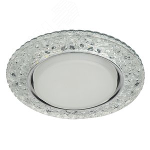 Светильник точечный декоративный cо светодиодной подсветкой Gx53, прозрачный DK LD25 SL/WH 2