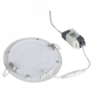 Светильник светодиодный ДВО-9W 4000К 360Лм d=146мм IP20 круглый 3