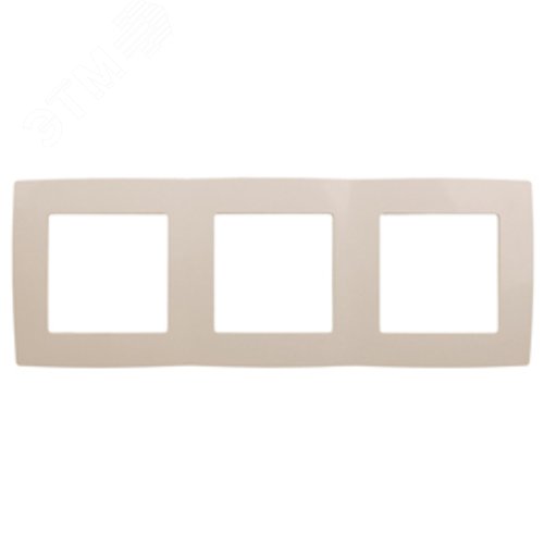 Рамка для розеток и выключателей 3 поста слоновая кость пластик ЭРА 12 12-5003-02 2