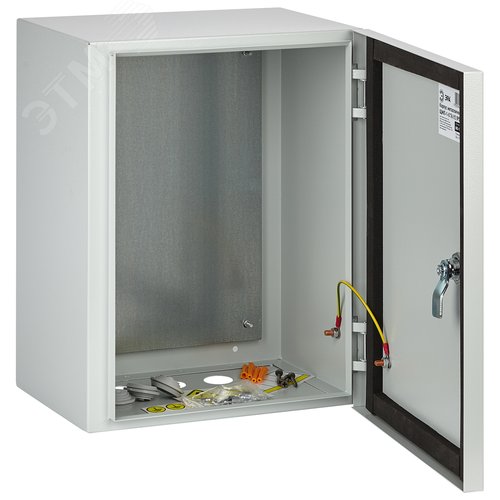 Корпус металлический ЩМП-1-0 (395х310х220) IP54 У2 серый - фото 2