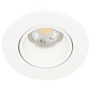 Светильник встраиваемый декоративный KL90 WH MR16/GU5.3 белый, пластиковый (MR16/GU5.3 в комплект не входит) - ЭРА (Энергия света)
