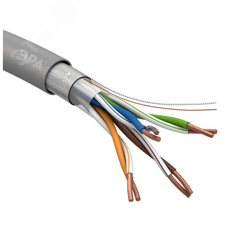 Витая пара F/UTP 4x2x24 AWG Cat5e CU PVC 305 м (Б0044688) 2