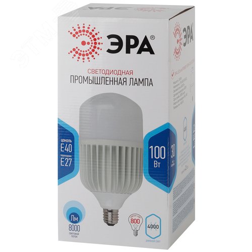 Лампа светодиодная ЭРА STD LED POWER T160-100W-4000-E27/E40 Е27 / Е40 100 Вт колокол нейтральный белый свет - фото 3