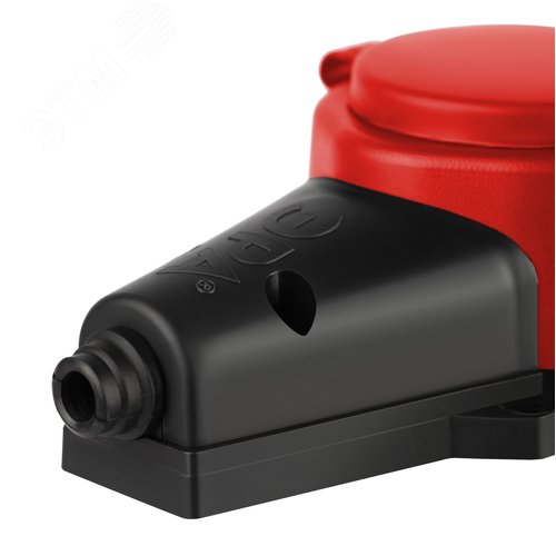 Колодка каучуковая с заземлением 4 розетки 16A IP44 красная KX-4e-RED-IP44 - фото 5