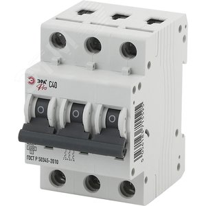 ЭРА Pro Автоматический выключатель NO-901-53 ВА47-63 3P 40А кривая C (4/60/1080) (Б0031825)