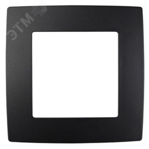 Рамка для розеток и выключателей 1 пост антрацит пластик ЭРА 12 12-5001-05 2