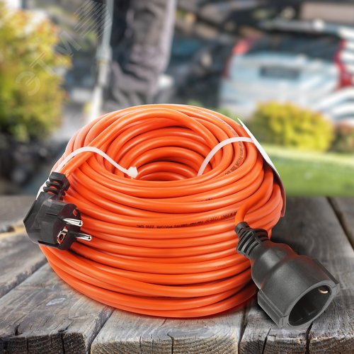 Удлинитель силовой UPx-1e-3x1.5-30m-IP44 в бухте c/з 1 гнездо 30м ПВС 3х1.5 UPx-1e-3x1.5-30m-IP44 - фото 3