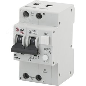 Выключатель автоматический дифференциального тока Pro NO-902-02 АВДТ 64 (А) C63 30mA 6кА 1P+N