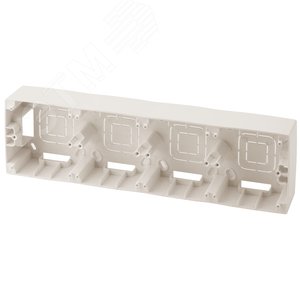 Коробка накладного монтажа 4 поста, Эра12, слоновая кость (5/50/300) 12-6104-02 - ЭРА (Энергия света)