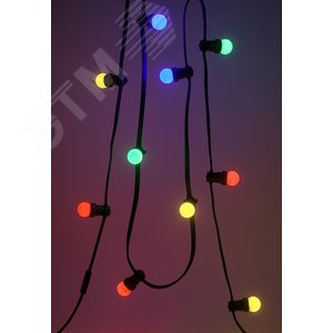 Лампа светодиодная декоративная LED 1 Вт 10Лм 3000К шар синий, белт-лайт E27 220-240В ERABL45-E27 - фото 8