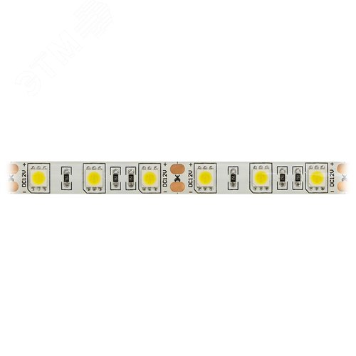 Лента светодиодная 14,4Вт/м 12В 2700К IP65 60LED/м KU-5050AD-60D-WW 3