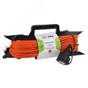 Удлинитель силовой на рамке б/з 1 гн 30м ПВС 2x0.75 UFx-1-2x0.75-30m-IP44