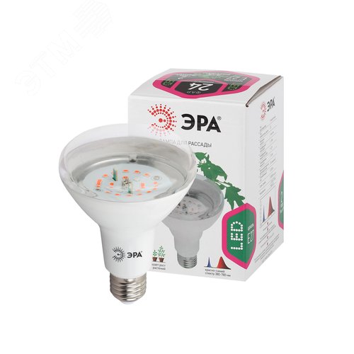 Лампа светодиодная лампа для рассады тип А60,FITO-16W-RB-E27-K 16 Вт, 220-240V - фото 3