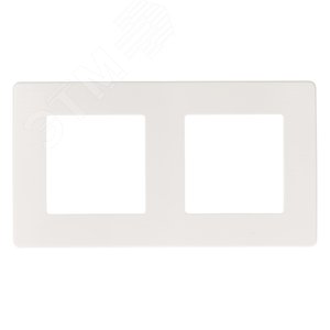 Рамка для розеток и выключателей 2 поста белый пластик ЭРА 12 12-5102-01 - ЭРА (Энергия света)