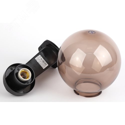 Светильник настенный НБУ 01-60-205 шар дымчатый IP44 Е27 max60Вт d200mm с настенным крепежом 9