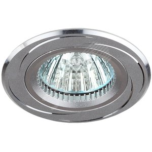 Светильник точечный KL34 50Вт MR16 серебро/хром алюминиевый | C0043822 | ЭРА - ЭРА (Энергия света)