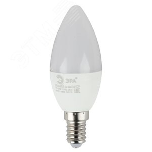 Лампа светодиодная ECO LED B35-6W-840-E14 (диод, свеча, 6Вт, нейтр, E14 (10/100/3500) 3